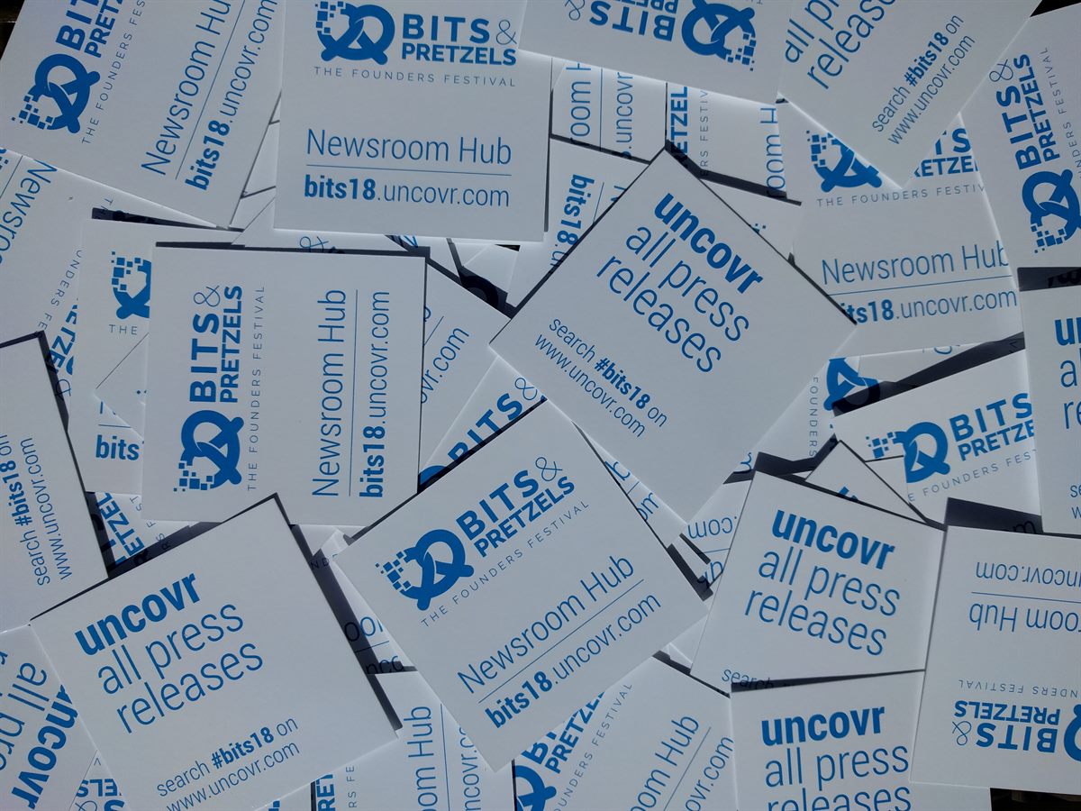 uncovr unterstütz die Bits & Pretzels 2018 mit einem innovativen Newsroom Hub